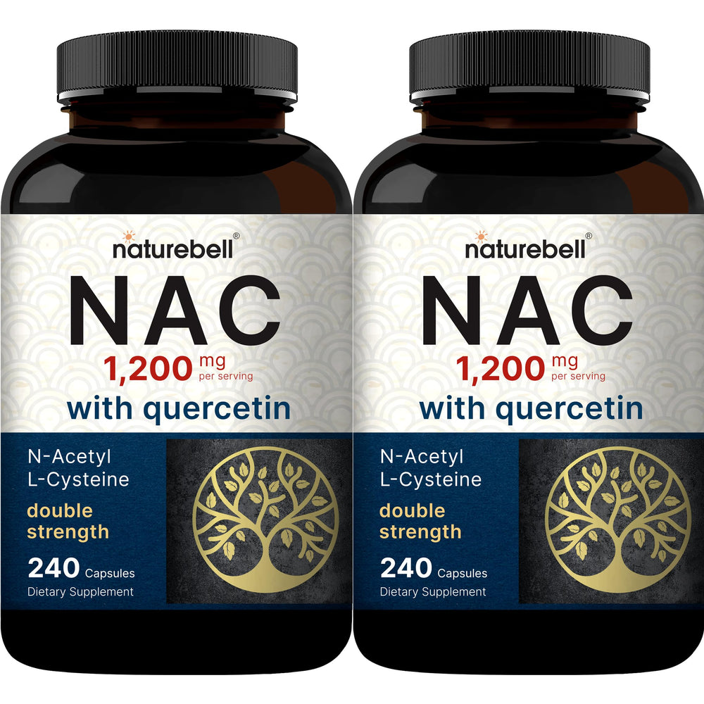 NatureBell NAC with Quercetin 2-Pack bottle front for daily antioxidant support