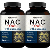 NatureBell NAC with Quercetin 2-Pack bottle front for daily antioxidant support