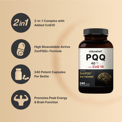 NatureBell ZenPQQ+ blend with PQQ and CoQ10 signaling antioxidant support