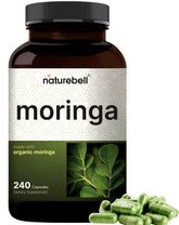 NatureBell Pure Moringa Capsules bottle for daily immune support.