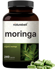 NatureBell Pure Moringa Capsules bottle for daily immune support.