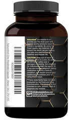 NatureBell zinc 100mg capsules close up for easy daily supplementation