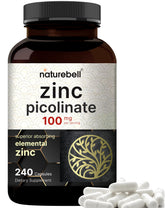 NatureBell Zinc Picolinate 100mg bottle front view highlighting daily immune support potential