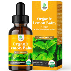 Nature's Craft Lemon Balm Leaf Liquid Extract bottle for calm mood support.