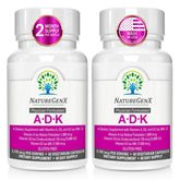 NatureGenX ADK bottle with capsules for daily bone and immune support.