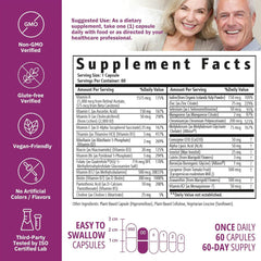 NatureGenX iron-free packaging indicates suitability for iron-conscious adults