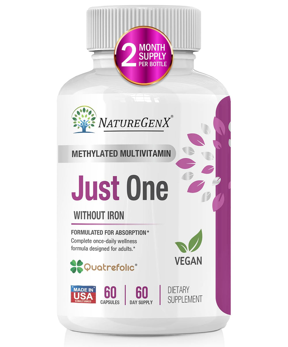 NatureGenX Just One Daily multivitamin bottle for easy daily nutrition