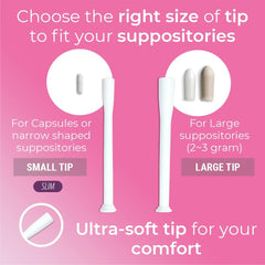 Natureland soft-tip vaginal applicator provides comfortable, mess-free insertion