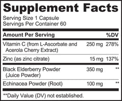 Naturelo black elderberry 350mg extract close-up, rich in anthocyanins for antioxidant support.