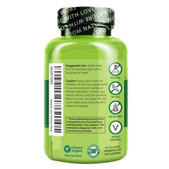 NATURELO Prostate label showcases a botanical blend for prostate health and antioxidant support.