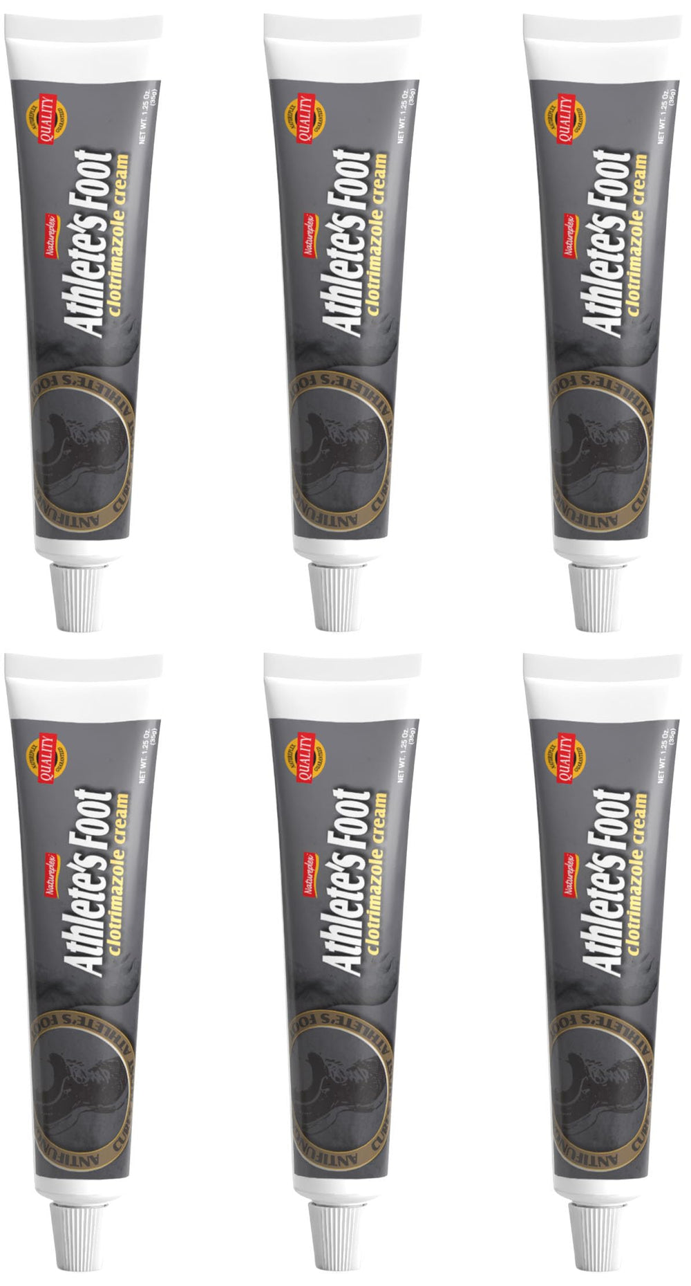 Natureplex athlete’s foot cream front tube for quick relief and easy application.