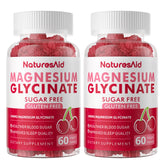 Natures Aid Magnesium Glycinate Gummies bottle for daily calm mood support