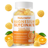 Natures Aid Magnesium Glycinate Gummies bottle on shelf for daily wellness.