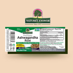 Nature's Answer Ashwagandha Root dropper application for easy dosing.