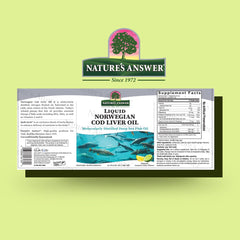 Nature's Answer cod liver oil pour showing easy serving and smooth taste