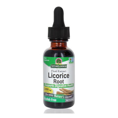 Nature's Answer Licorice Root bottle highlighting herbal digestive support