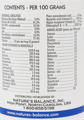 Nature's Balance chlorella grown outdoors in mineral-rich ponds, natural cultivation.