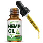 Nature's Beneficials Organic Hemp Oil Extract 3000mg bottle for daily wellness.