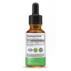 Nature's Beneficials peppermint-mint flavor drops shown for easy dosing