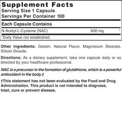 Nature's Blend NAC 600mg capsules close-up, ideal for daily immune resilience and detox support.
