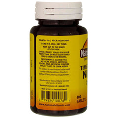 Label shows gluten-free claim on Nature's Blend Niacin packaging
