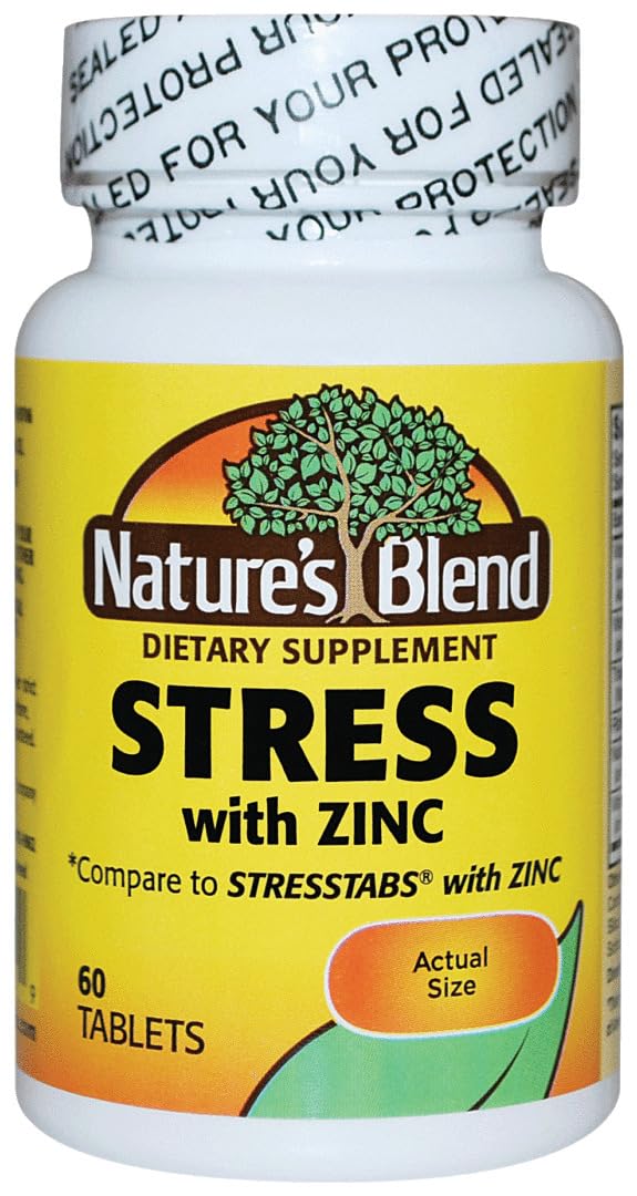 Nature's Blend NAT B Stress Formula bottle with 60 tablets for daily routine support