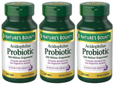 Nature's Bounty Acidophilus Probiotic bottle ready for daily wellness routine