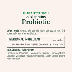 Nature's Bounty Acidophilus probiotic capsules for daily digestive support