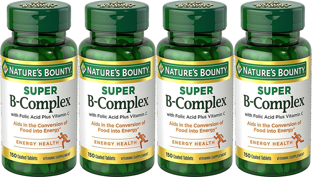Nature's Bounty B-Complex bottle showing packaging for daily wellness