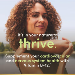 Nature's B12 cherry flavor dissolving for easy daily use.