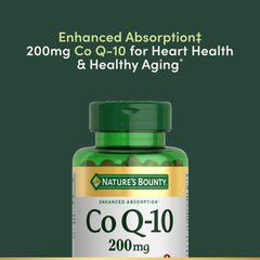 Label emphasizes Q-Sorb antioxidant ingredient in Nature's Bounty CoQ10.