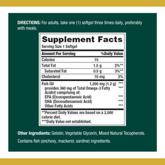 Nature's Bounty Fish Oil softgels on a clean surface for easy daily use.