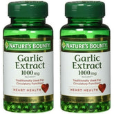 Nature's Bounty garlic extract softgels for heart support and circulatory health
