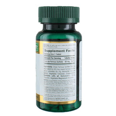 Nature's Bounty Iron 65 mg tablet close-up showing coating and form