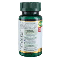 Nature's Bounty Iron 65 mg label detail with dosage and usage info