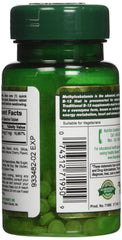 Nature's Bounty methylcobalamin B12 microlozenge tablets close-up showing cherry flavor for nervous system support.