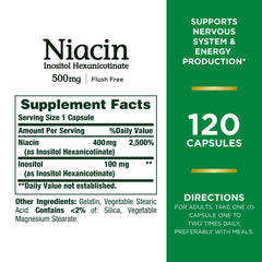 Set of three Nature's Bounty Niacin flush-free bottles for convenience.