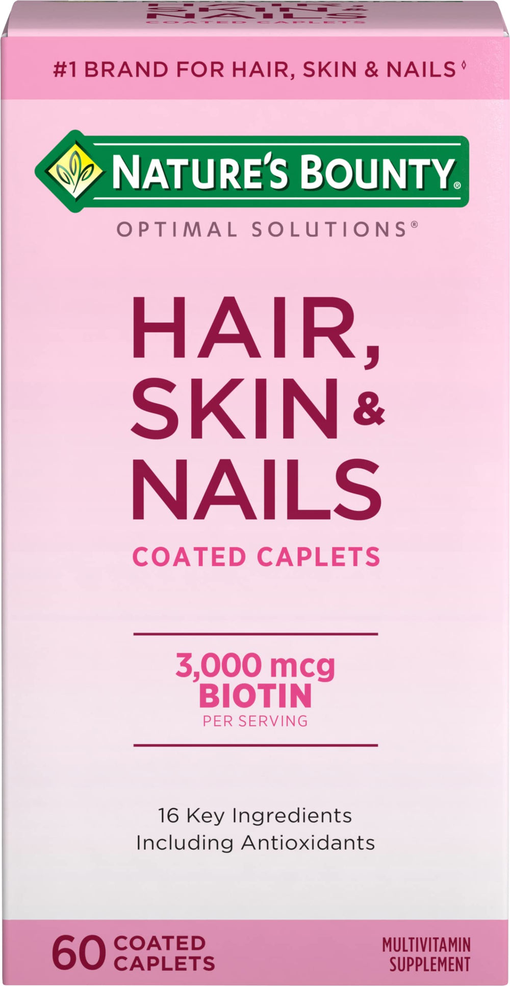 Nature's Bounty Optimal Solutions caplets: beauty-supporting formula
