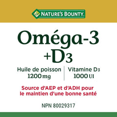 Closeup of Nature's Bounty softgel capsules for easy swallowing
