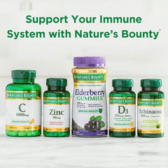 Rapid-release Nature's Bounty D3 softgels close-up.