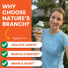 Nature's Branch organic turmeric powder visual demonstrates purity.