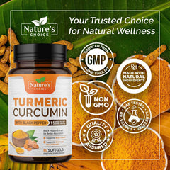 Nature's Choice softgel pack showcasing convenient daily capsules.