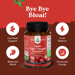 Natures Craft ACV capsules daily-use graphic emphasizes convenient digestion support.