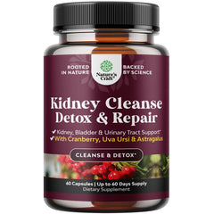 Natures Craft Advanced Kidney Support bottle showcasing premium detox and urinary wellness potential.