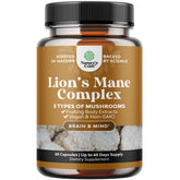 Natures Craft Advanced Lion's Mane bottle front highlighting focus and daily clarity