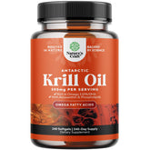 Natures Craft Antarctic Krill Oil bottle with 240 softgels for daily omega-3 support