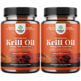 Natures Craft Antarctic Krill Oil softgels in bottle on shelf for convenient omega-3 source