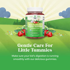 Natures Craft Bacillus Subtilis colon detox gummies supporting digestive balance for kids.