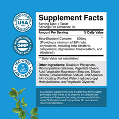 Natures Craft Beta Sitosterol capsules close-up highlighting premium sterols