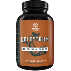 Natures Craft Bovine Colostrum capsules for gut health and digestion balance.